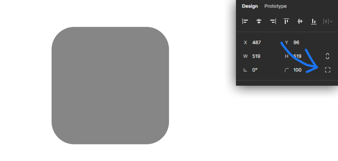 Как закруглить углы в фигме. Скругление углов в фигме. Фигма как закруглить один угол. Фигма скруглить только один угол фото.