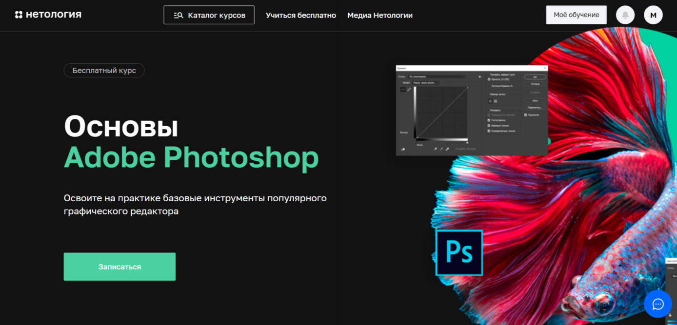 Онлайн-курсы Adobe Photoshop